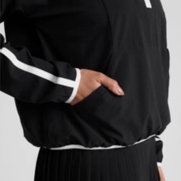 Beyond Yoga Contrast Half Zip Pullover Jacket Black White Women's Large L - Picture 2 of 9